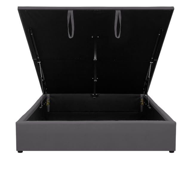 Nolan Queen Storage Bed - Hailstorm - 3