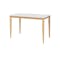 Charmant Dining Table 1.1m - Natural, White with 4 Oslo Chairs in Black - 1
