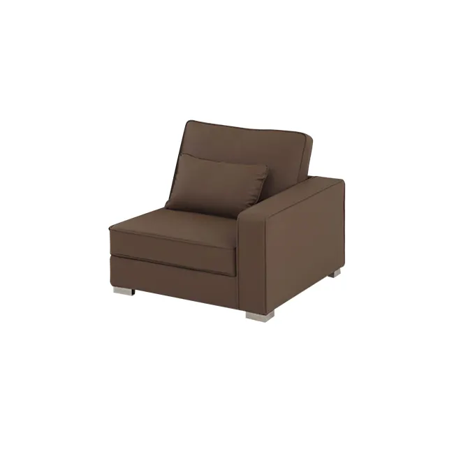 Paris 3 Seater Sofa - Brown (Faux Leather) - 16