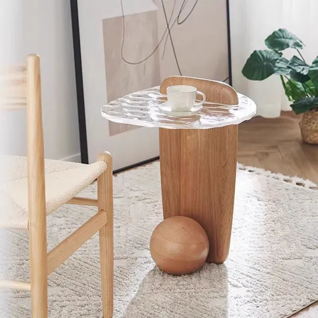Attic Side Table - Oak - 5