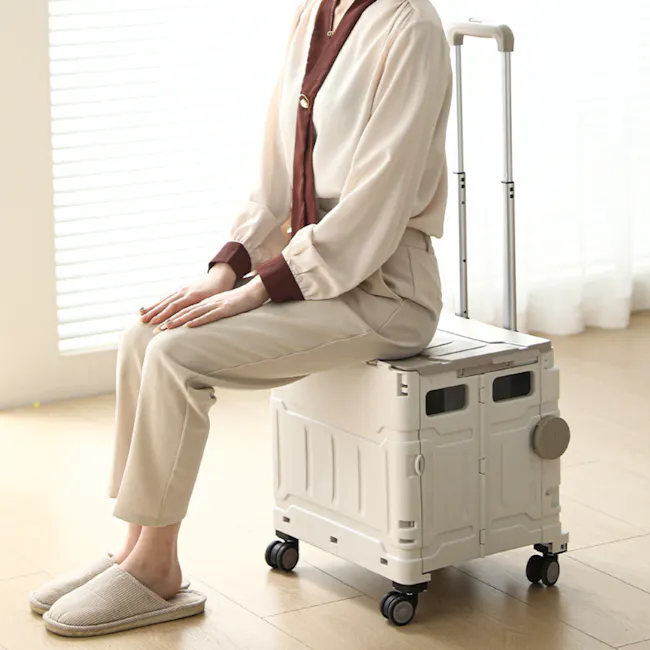 Foldgo 70L Multifuctional Folding Trolley - Lilac - 6
