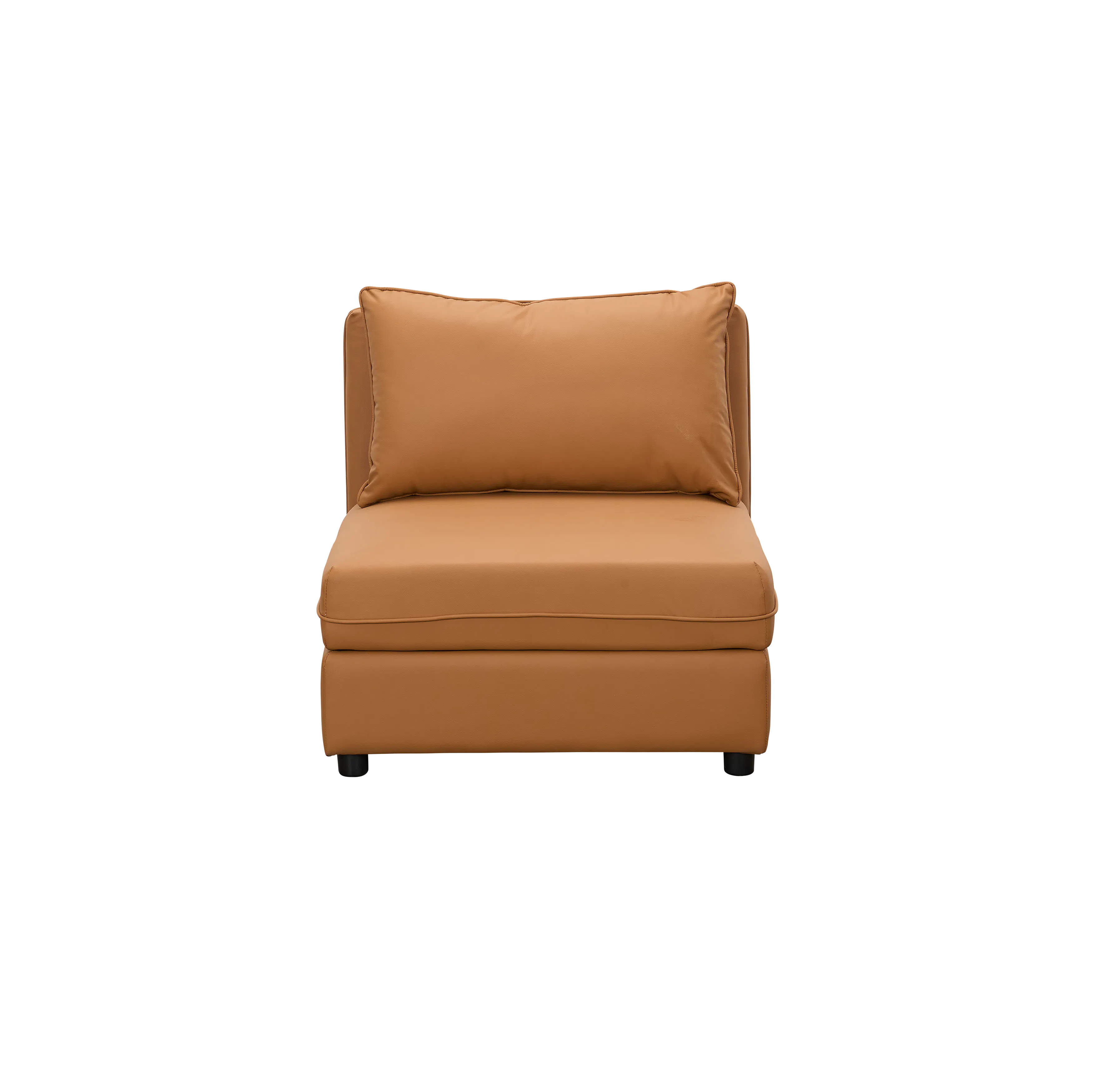 Cameron 4 Seater Storage Sofa - Tan (Pet Friendly) - 18 - Brown cushioned sofa, minimalist design, modern decor, cozy