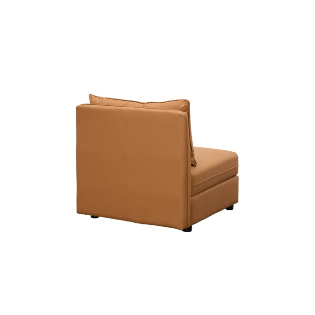 Cameron Large Corner Storage Sofa - Tan (Pet Friendly) - 18 - Brown leather sofa, modern design, comfortable seating