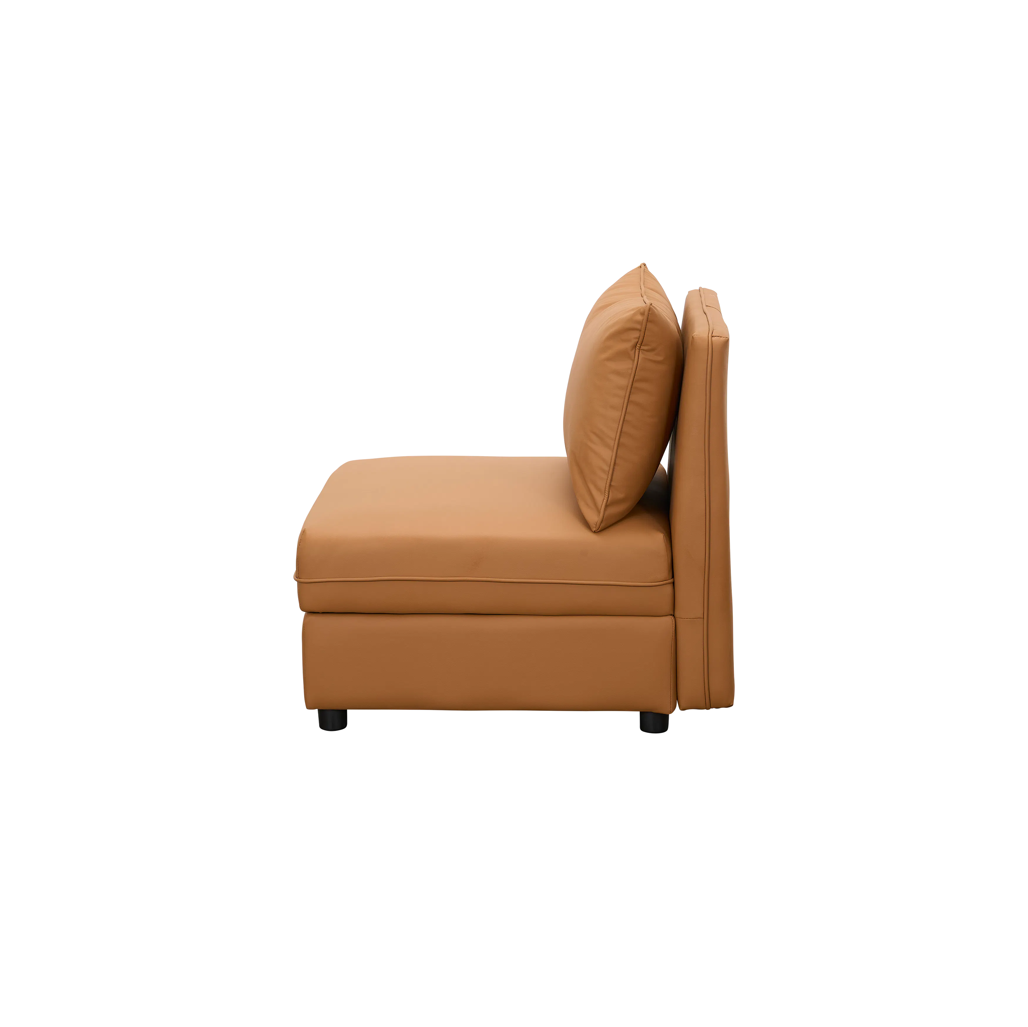Cameron Large Corner Storage Sofa - Tan (Pet Friendly) - 20 - Modern brown sofa, minimalist design, comfortable cushions