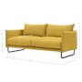 (As-is) Frank 3 Seater Lounge Sofa - Mustard, Down Feathers, Deep Seats - 1 - 12