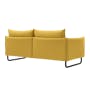 (As-is) Frank 3 Seater Lounge Sofa - Mustard, Down Feathers, Deep Seats - 8