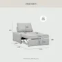 Montigo Sofa Bed - Grey (Pet Friendly) - 7