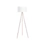Isabella Floor Lamp - White, Brass - 0