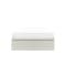 ESSENTIALS Super Single Storage Bed - White (Faux Leather)