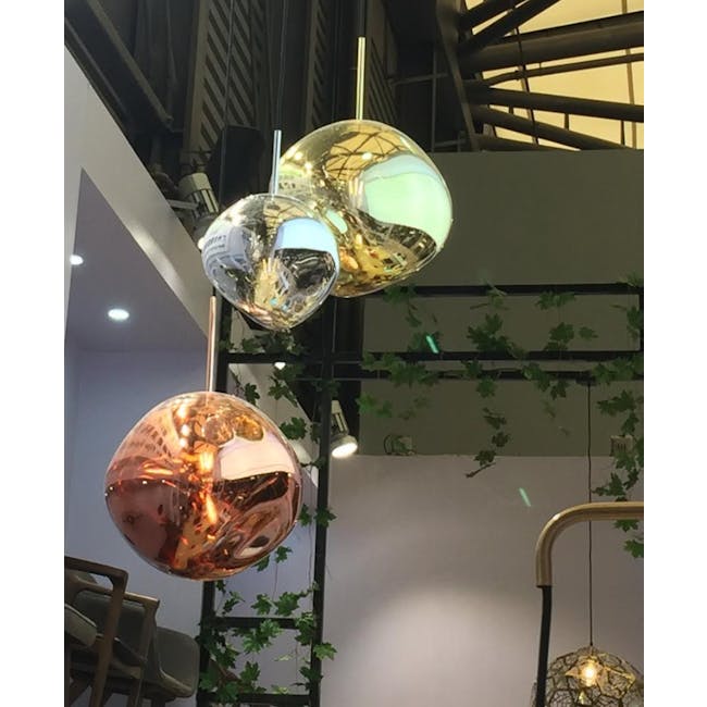 Enoch Pendant Lamp - Gold - 2 - Modern pendant lights, reflective surfaces, copper and glass designs, industrial ceiling