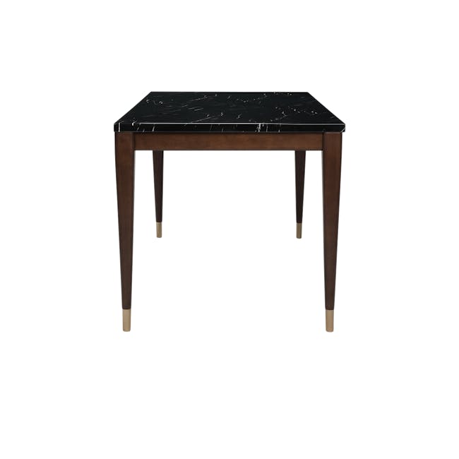 Persis Marble Dining Table 1.5m - Black, Walnut - 5