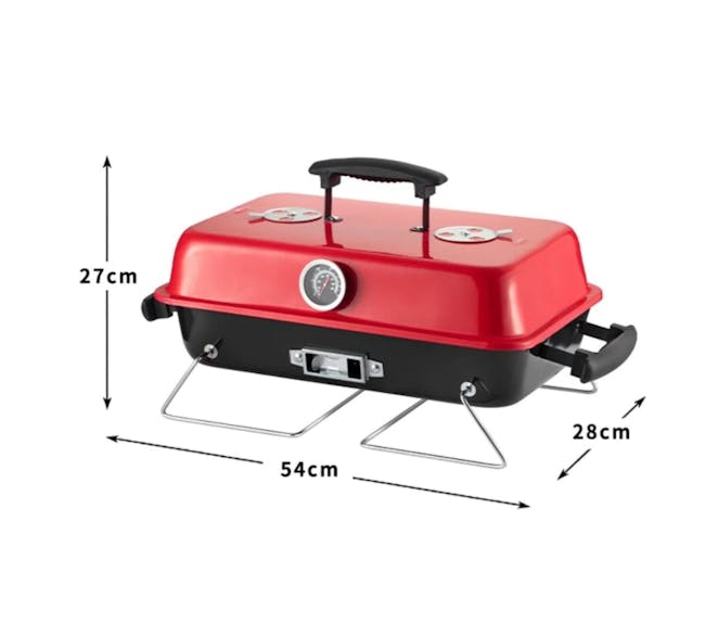 Flame Master BBQ Portable Grill Hamburger - 9
