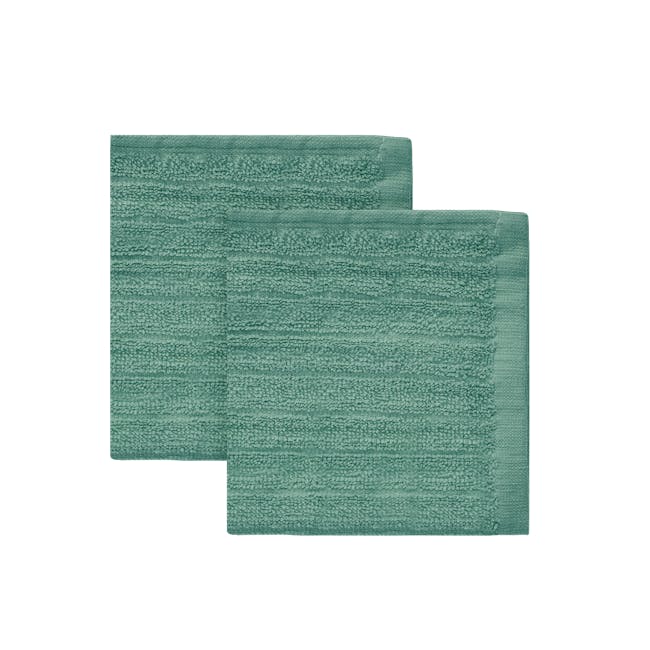 EVERYDAY Face Towel - Teal (Set of 2) - 0