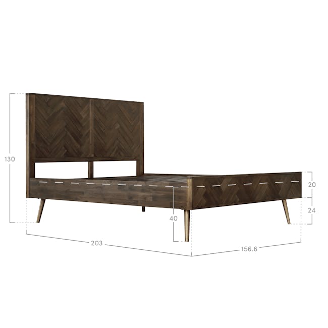 Cadencia Queen Bed with 2 Cadencia Single Drawer Bedside Tables - 8