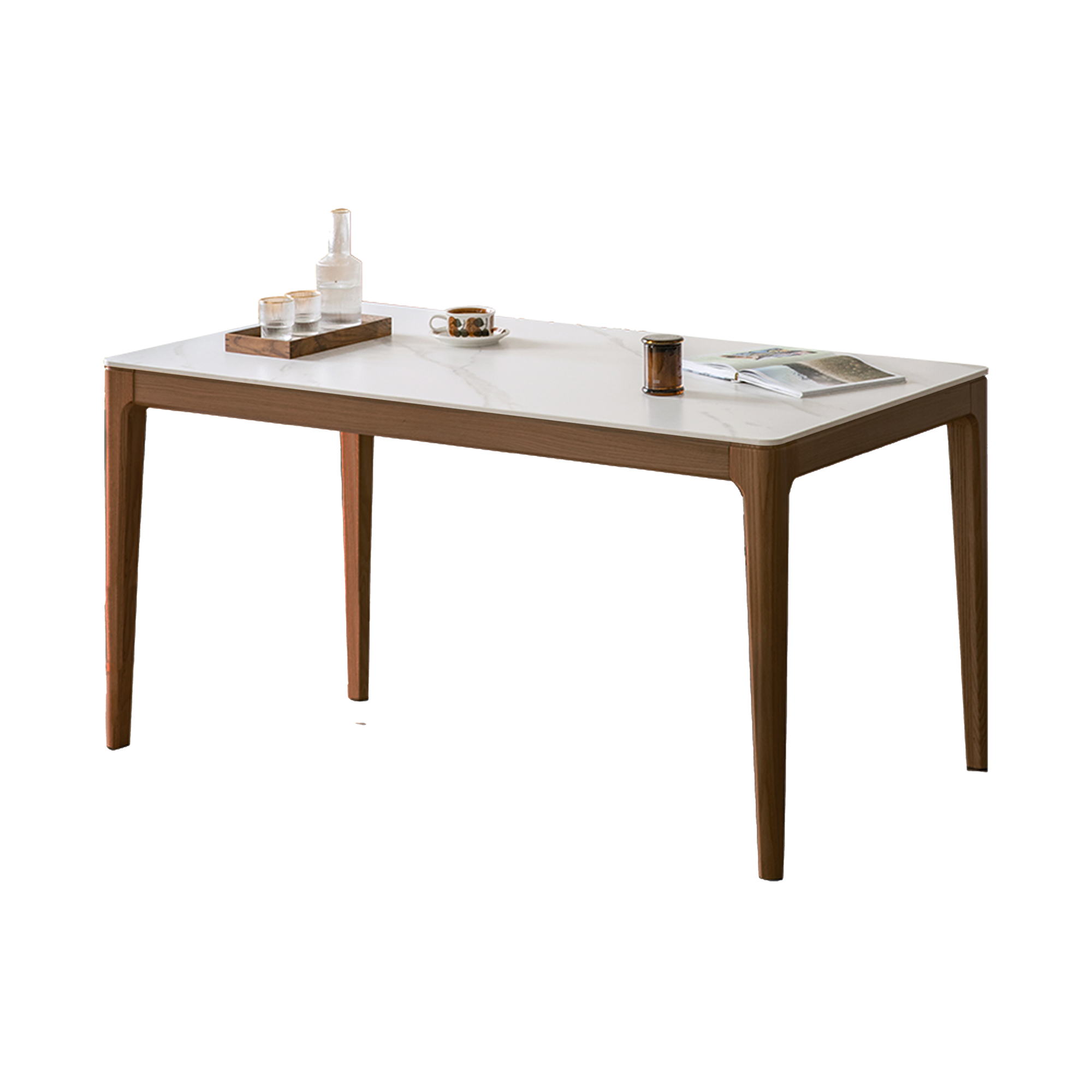 Adelyn Dining Table 1.2m - Walnut (Sintered Stone)