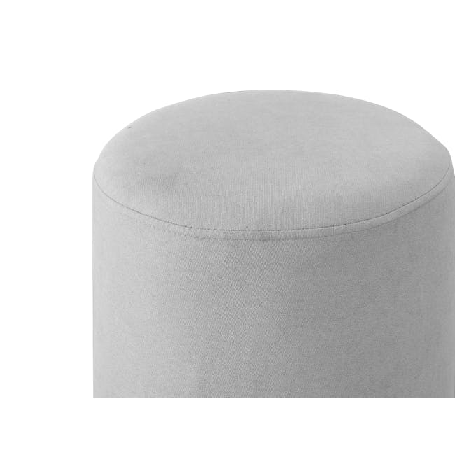 Lesley Ottoman - Pale Grey - 1