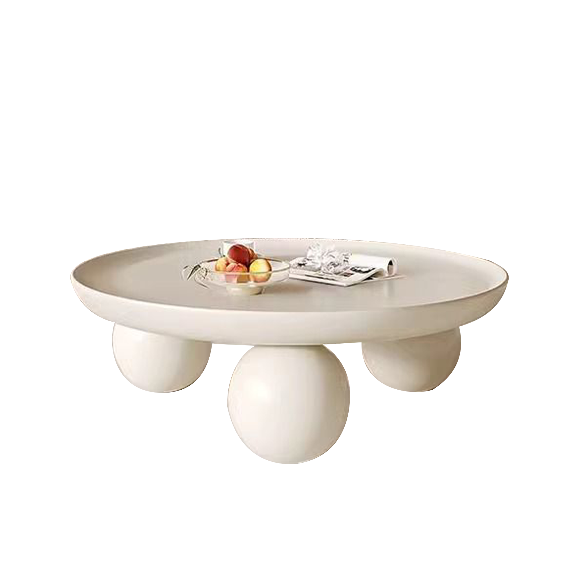 Coco Round Coffee Table - Ivory