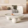 Coco Round Coffee Table - Ivory - 7