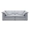 Luscious 3 Seater Sofa - Light Grey, Down Feathers - 0