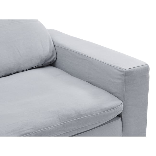 Luscious 3 Seater Sofa - Light Grey, Down Feathers - 6