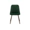Lana Dining Chair - Walnut, Pine Green (Velvet) - 2
