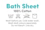 EVERYDAY Bath Sheet - Navy - 3