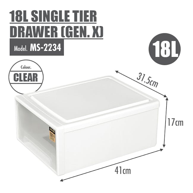 18L Single Tier Drawer (Gen.X) - 4