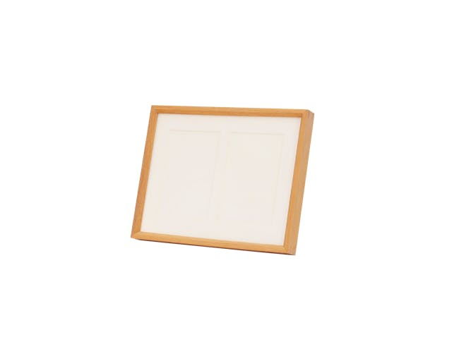 2-in-1 Wooden Photo Frame - Natural - 1