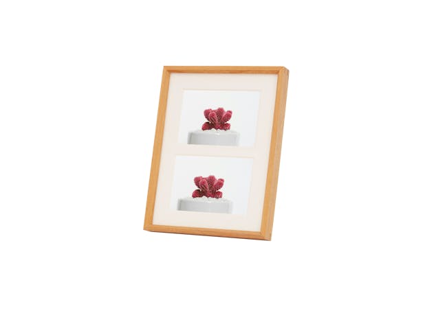 2-in-1 Wooden Photo Frame - Natural - 0