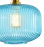 Wilma Ripple Pendant Lamp - Blue - 4