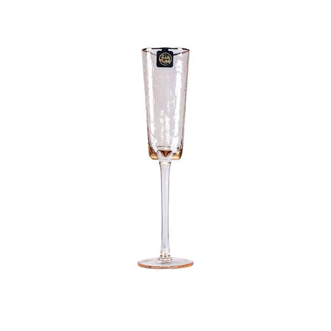 Table Matters Tsuchi Champagne Glass 200ml - Amber - 0