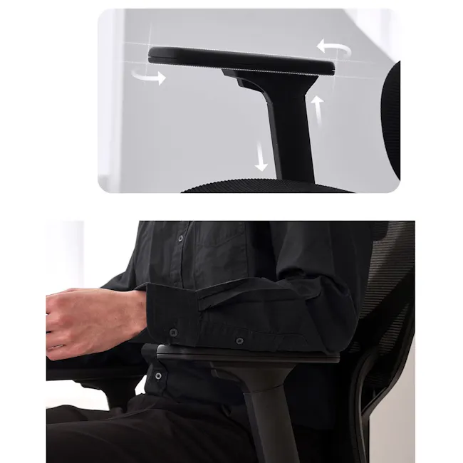 Aero High Back Office Chair - Grey - 6