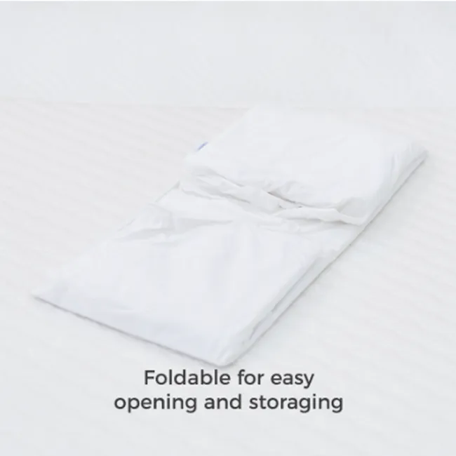 King Koil Basic Fitted Waterproof Mattress Pad (5 Sizes) - 3 - Foldable, easy opening, storage, bedding, pillowcases, crisp