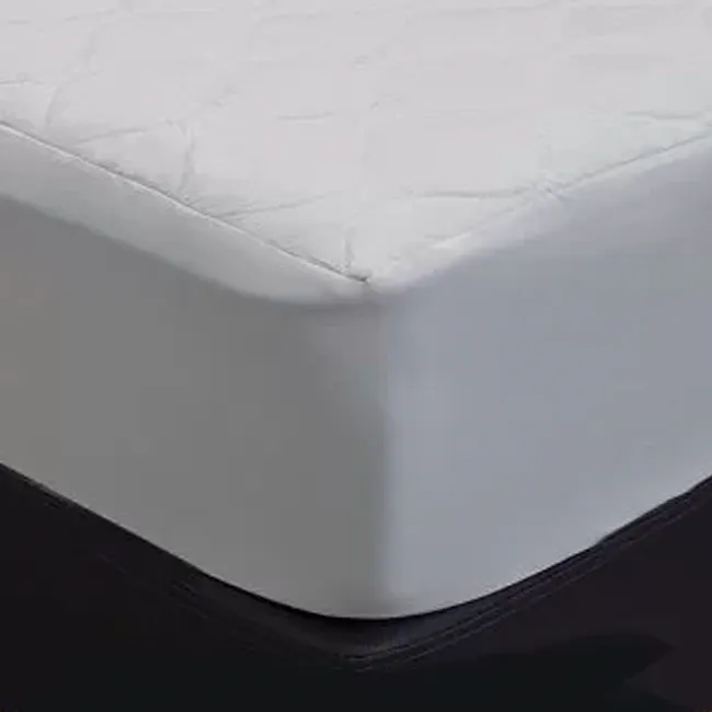 King Koil Basic Fitted Waterproof Mattress Pad (5 Sizes) - 5 - White mattress, clean mattress, soft mattress, comfortable