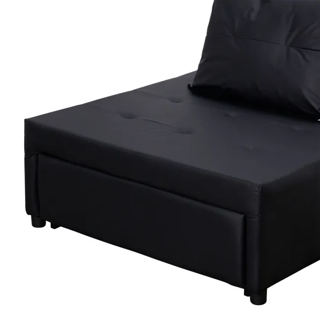 Telis Lounge Sofa Bed - Black (Pet Friendly) - 10