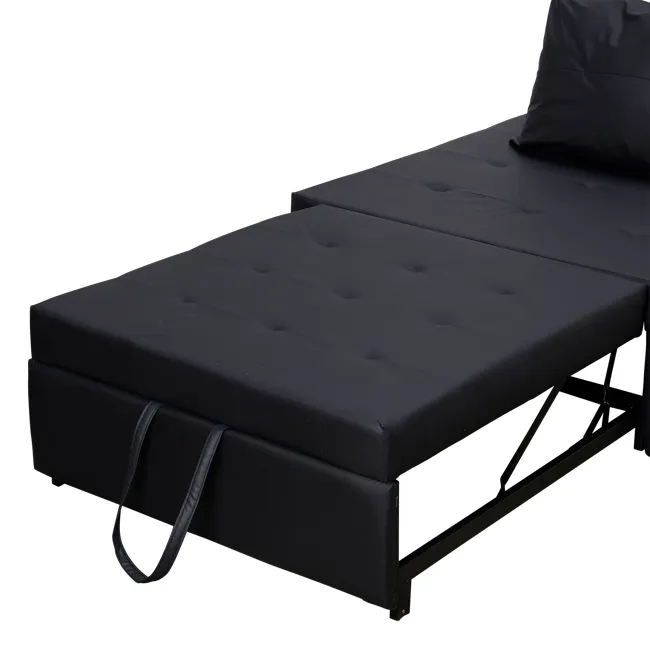 Telis Lounge Sofa Bed - Black (Pet Friendly) - 13
