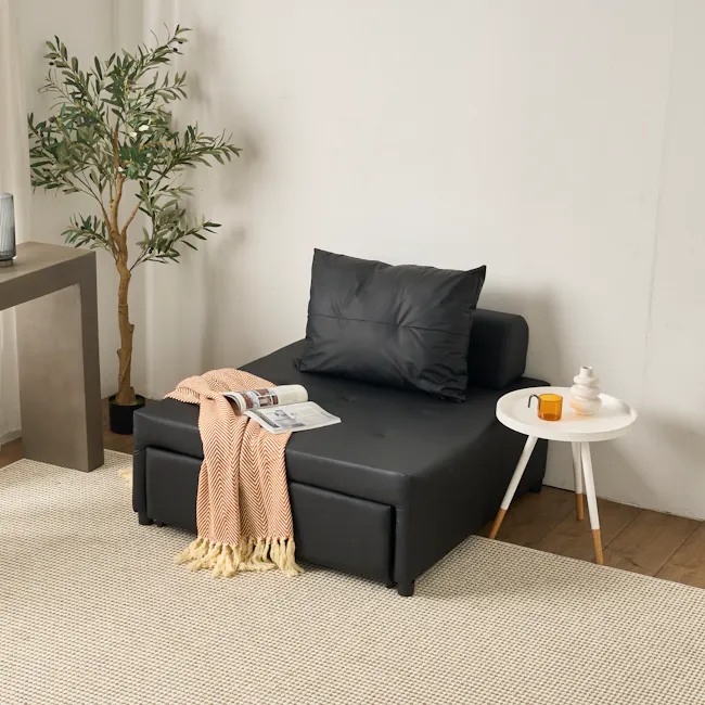 Telis Lounge Sofa Bed - Black (Pet Friendly) - 4
