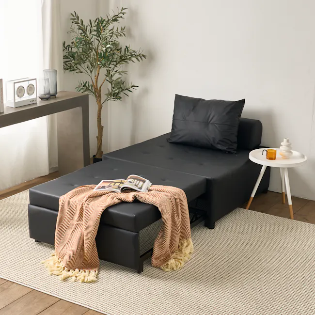 Telis Lounge Sofa Bed - Black (Pet Friendly) - 3