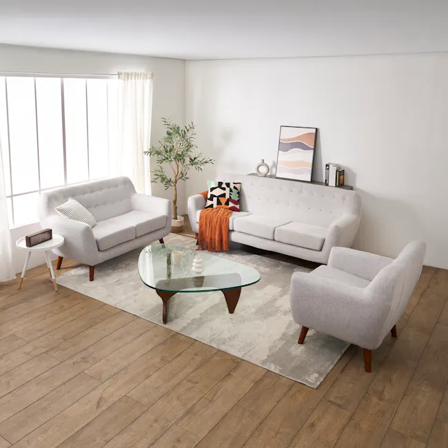 Emma 2 Seater Sofa - Sand - 3