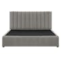 Audrey Queen Storage Bed - Seal Grey (Velvet) - 1