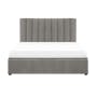 Audrey Queen Storage Bed in Seal Grey (Velvet) with 2 Volos Bedside Tables - 3