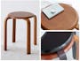 Manny Stackable Stool -  Deep Brown - 4