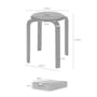 Manny Stackable Stool -  Deep Brown - 5