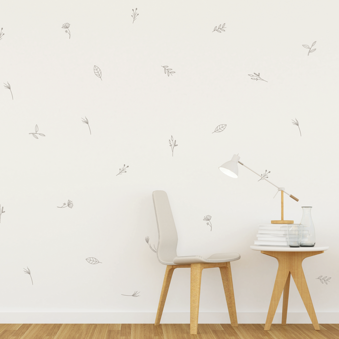 Urban Li'l Monochrome Botanical Fabric Decal