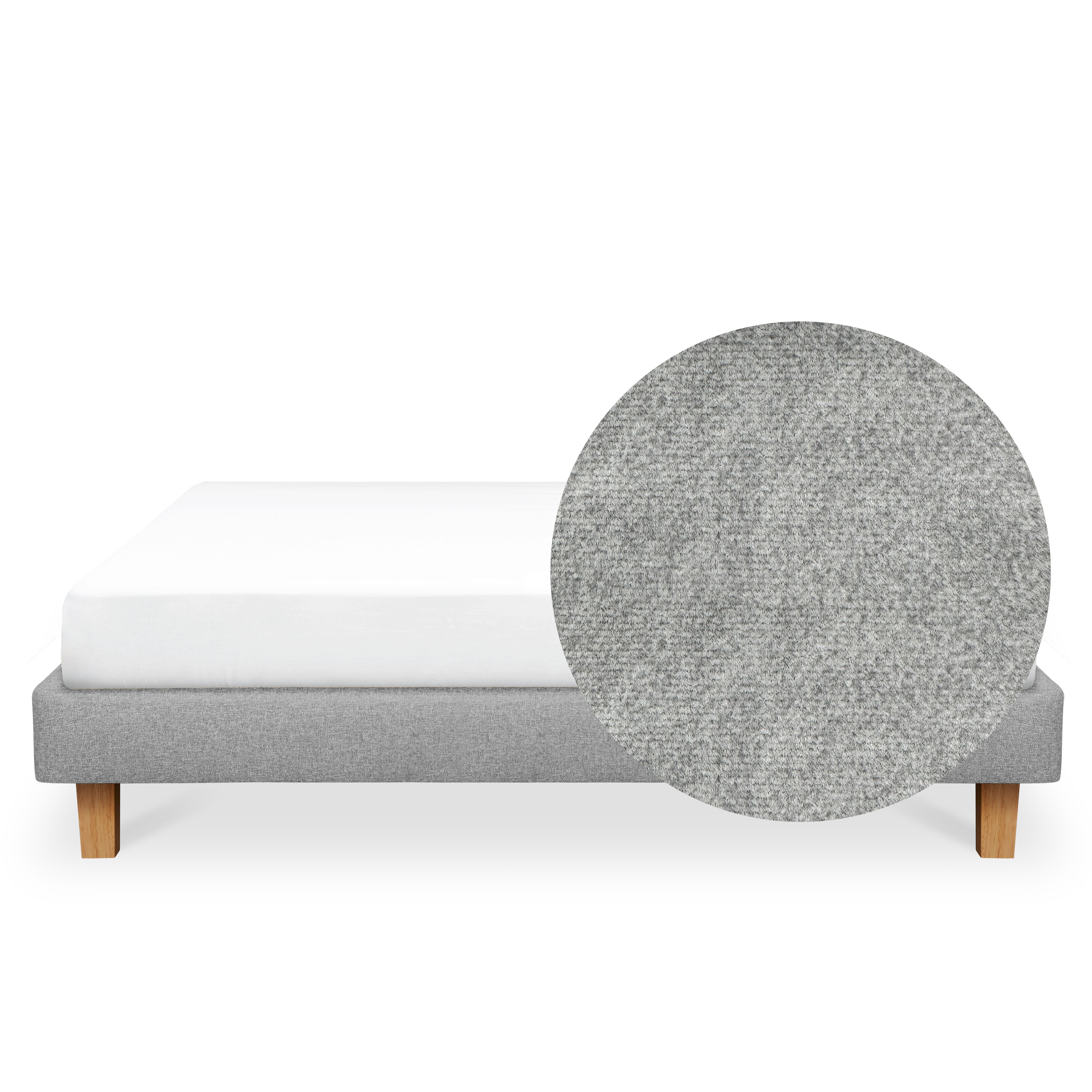 ESSENTIALS King Divan Bed - Mink Grey (Pet Friendly)