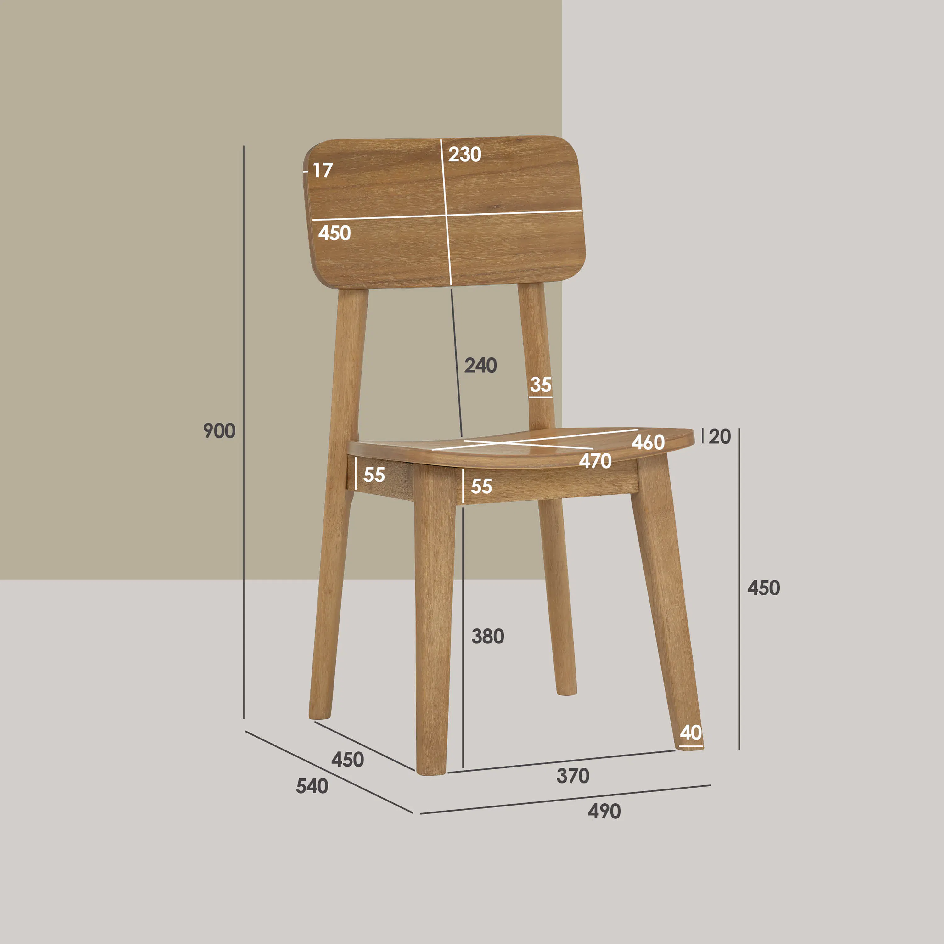 Toronto Extendable Dining Table 1.6m-2m with 4 Toronto Dining Chairs - 38