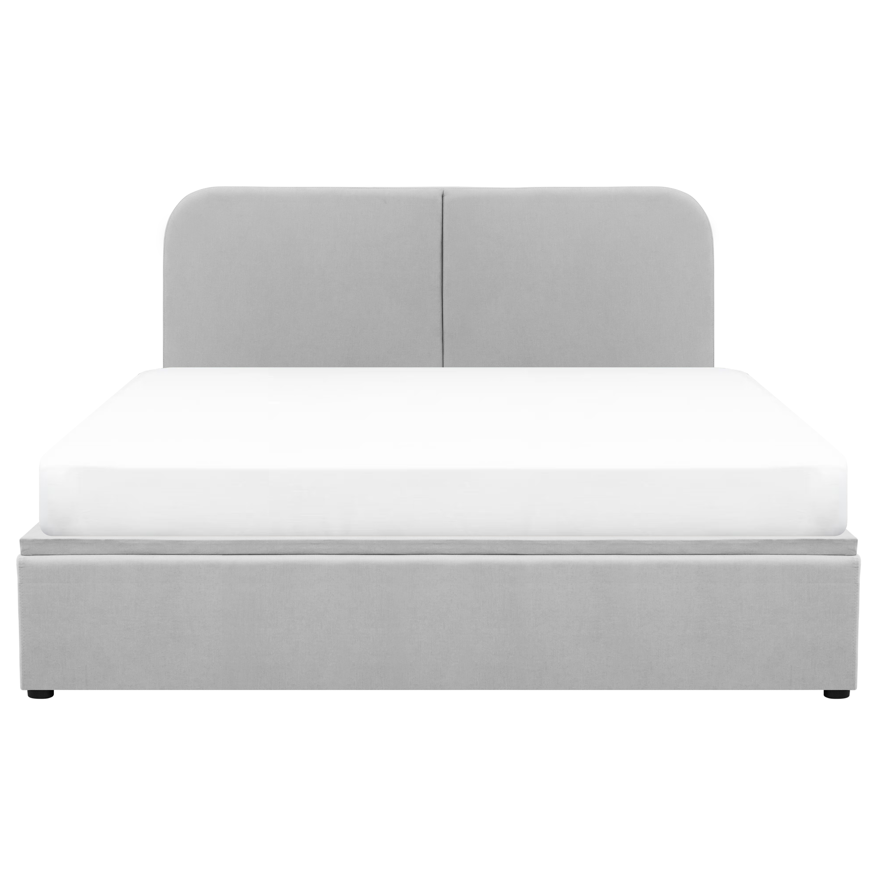 Nolan King Storage Bed - Silver Fox
