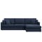 Ashley L-Shaped Lounge Sofa - Deep Navy (Scratch Resistant Fabric)