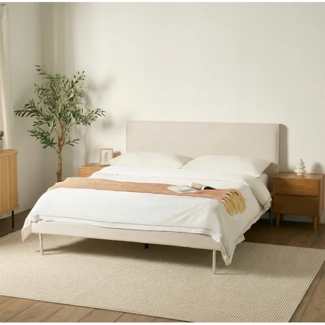 Lemuel Queen Bed - Cream - 2