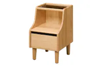 Lekka Narrow Bedside Table - Oak